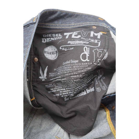 Mens Diesel LARKEE Jeans W40 L34 Dark Wash Straight Leg Blue Button Up - Picture 7 of 12